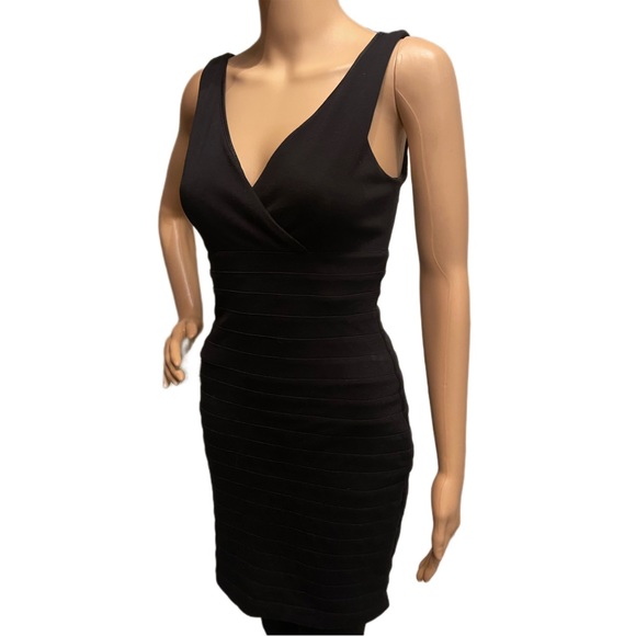 Express BodyCon Dress XS Black - Picture 2 of 3
